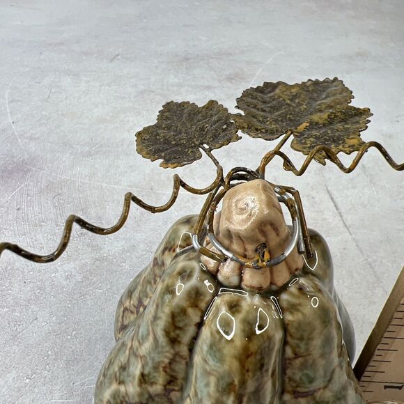 Designspirations 2004 Decorative Harvest Fall Pumpkin Ceramic‎ And Metal - Picture 8 of 11